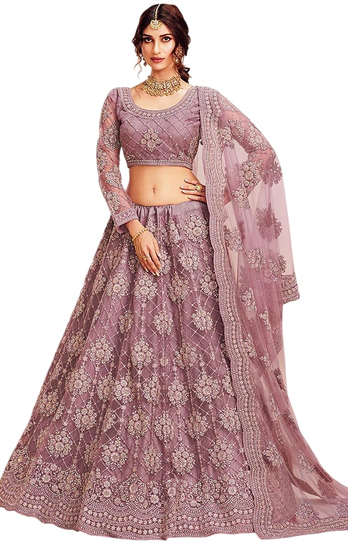 A To Z Cart Women’s Net Embroidered Semi-Stitched Lehenga Choli Maanav LH-New A To Z Cart Women’s Net Embroidered Semi-Stitched Lehenga Choli Maanav LH-New