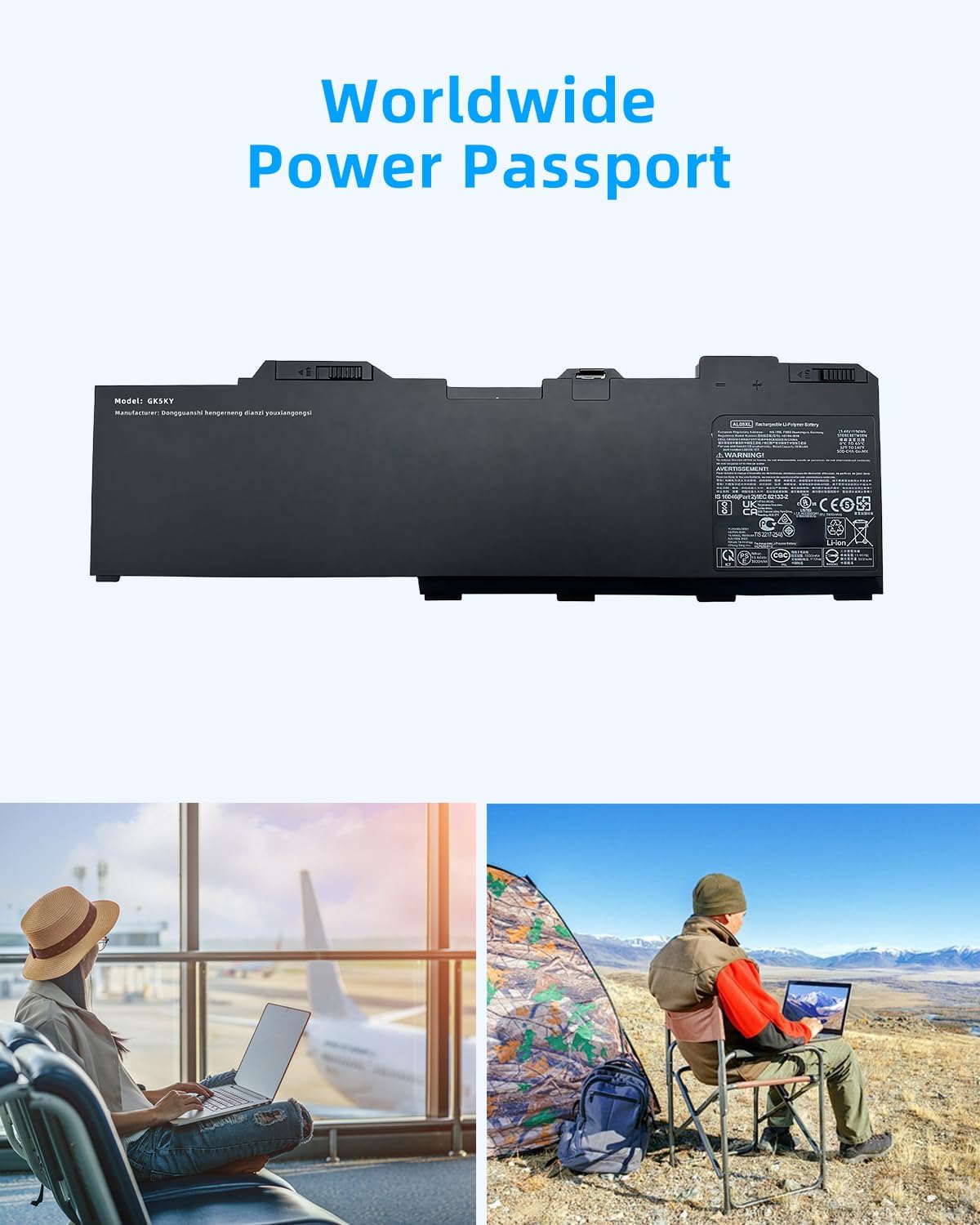 94Wh AL08XL Laptop Battery Replacement for Hp ZBook Fury 15 G7 G8 17 G7 G8 Mobile Workstation 119W4EA 119X7EA 119Y6EA 119Y9EA 1J3Y8EA 2B0T7UT Series L86212-001 HSTNN-IB9N L86155-1C1 High performance
