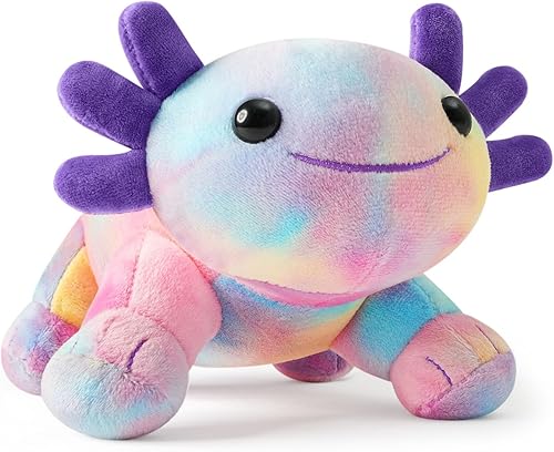 Miniatura 10 de Axolotl - Juguete de peluche, suave y lindo ajolote de 10.8 pulgadas, almohada de felpa de algodón de peluche Kawaii Salamandra Animal para niños