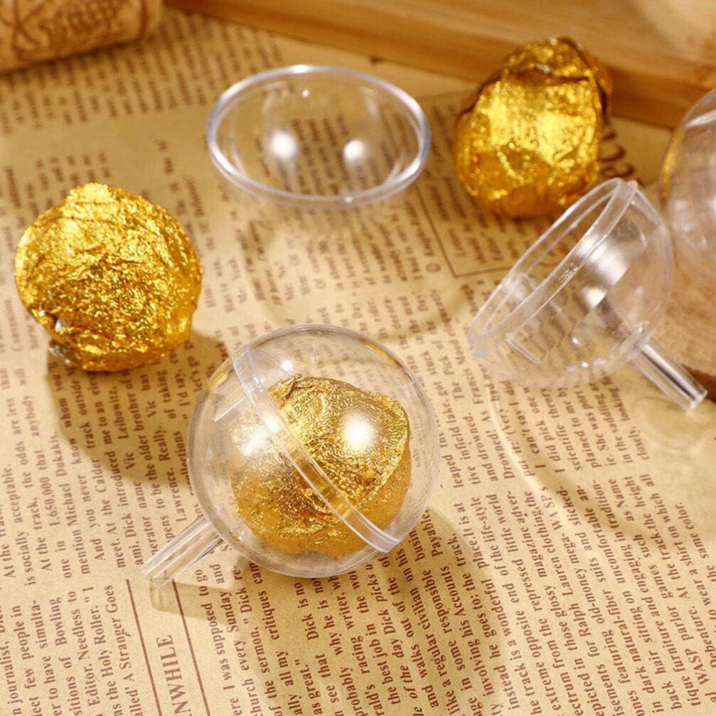 Operitacx 80Pcs Clear Chocolate Box Holder, Chocolate Ball Cups, Ball Bouquet Holder, Candy Packaging, Candy Packaging Case