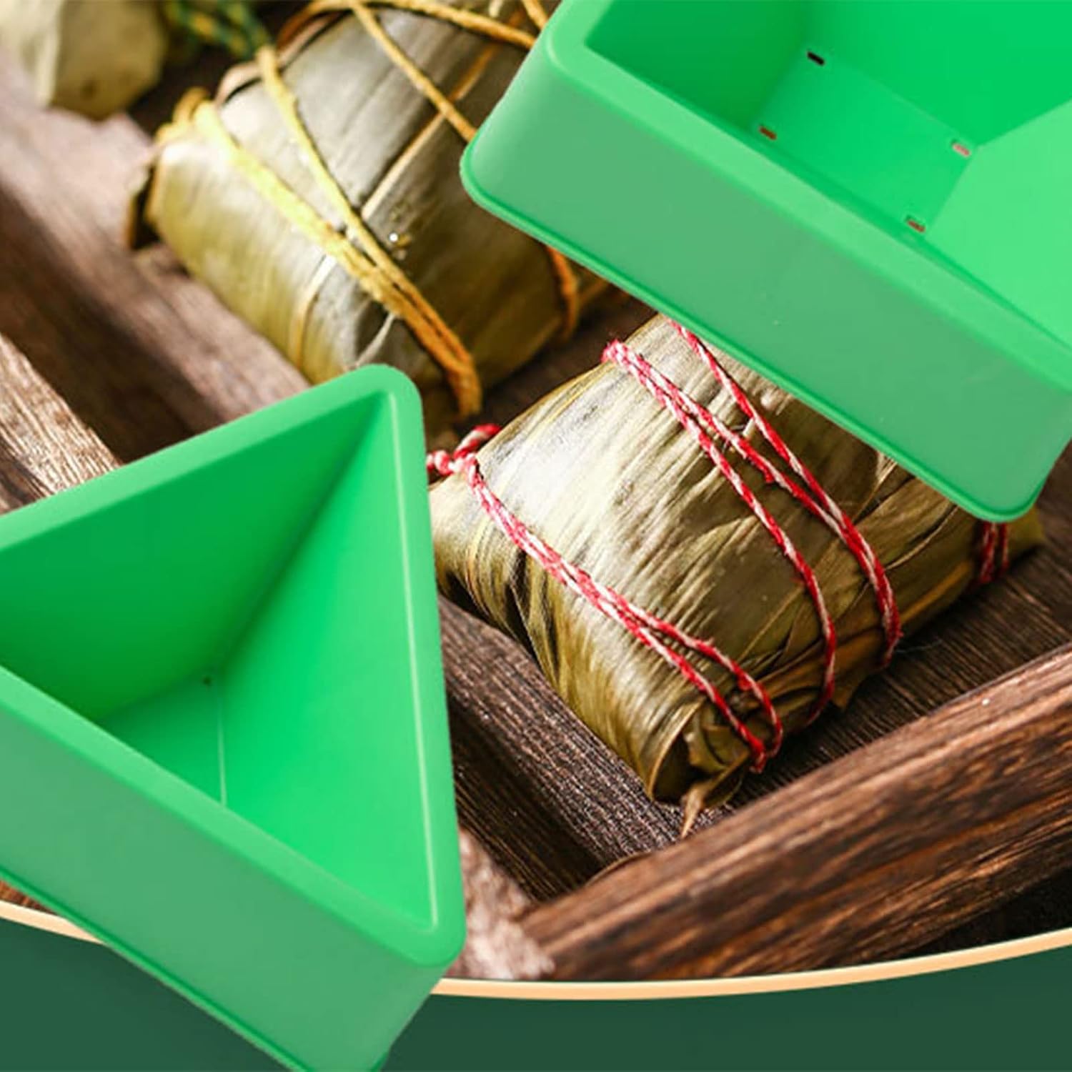 Rice Dumpling Maker Press Molds Material Sticky Rice Zongzi Mold Nonstick Zongzi Mold For Zongzi Dough Pastry Rice Dumplings Tool, four corners