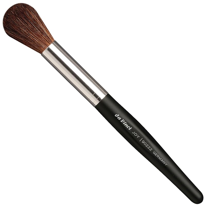 Pincel para blush da Vinci JOY 90222, redondo, pelo natural, cabo curto, 1 unidade
