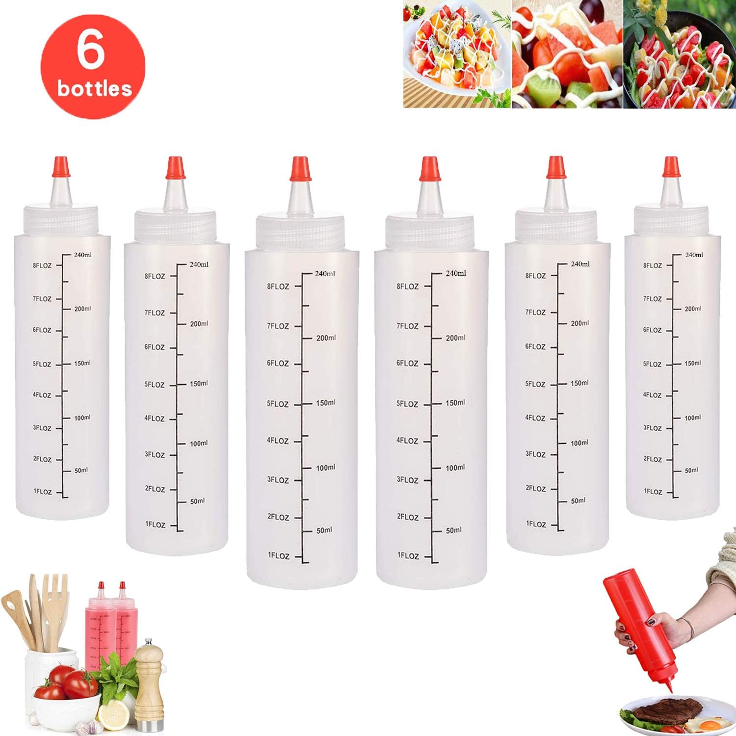 spremere la bottiglia per i condimenti