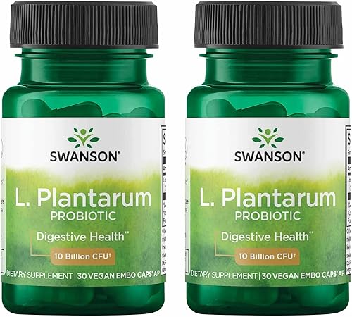 Swanson L. Plantarum - Suplemento digestivo que promueve el equilibrio gastrointestinal y la regularidad intestinal - Fórmula natural para ayudar a