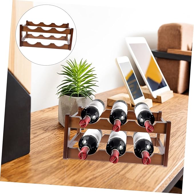 Estante Colgante para Vinos SHOWERORO, Ahorra Espacio, Capacidad 1 Botella miniatura 9