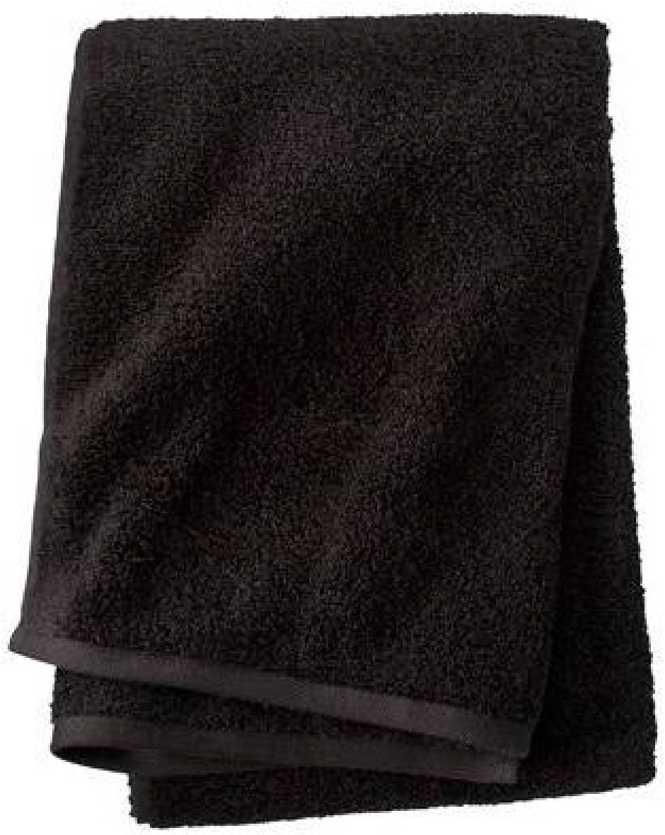 SHOPINUSA Economical and Quality Towel Set ! 100 % Cotton Terry Velour Fingertip Towels, Home and Sports Towels (12, Black)