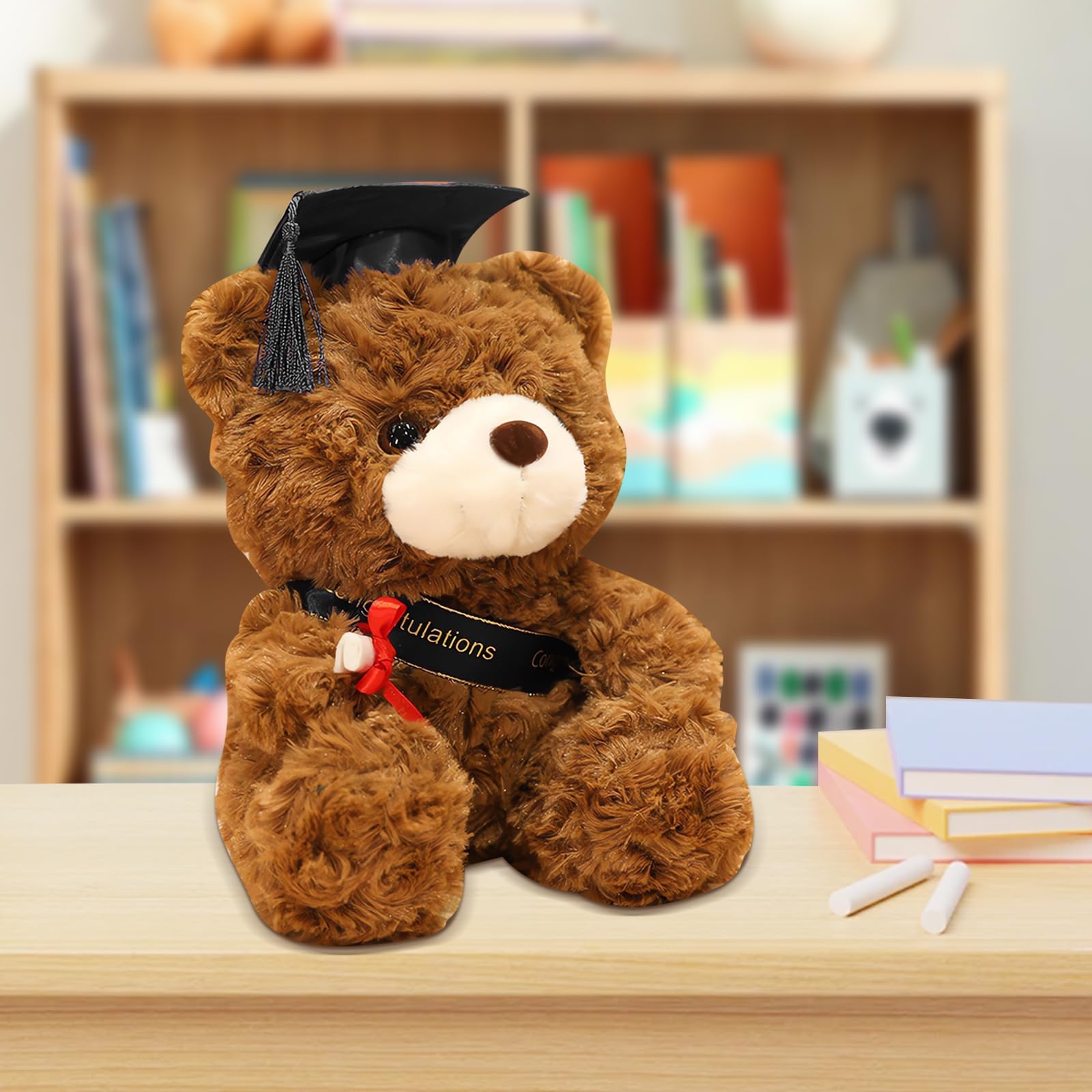 Forhome Osito de Peluche Graduación, Regalo de Bachiller Aprobado,Regalo de Bachiller, Examen Aprobado (B)