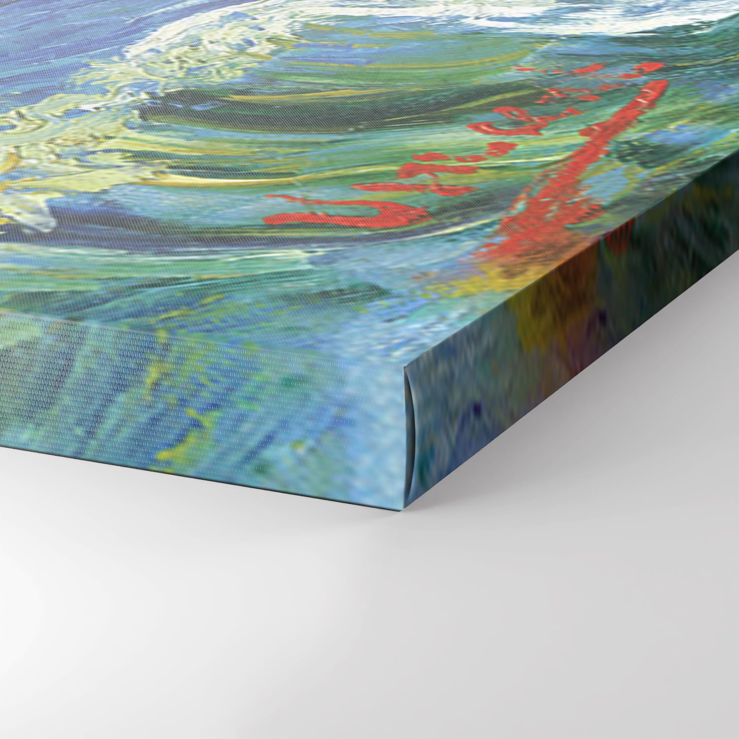 Giallobus - Quadro - Vincent Van Gogh - Tela standard - 70x100-04 - Il mare a Les Saintes Maries - Pronto da appendere - Quadri moderni per la casa
