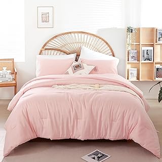 weigelia Pink Comforter Full Size Set – Soft All-Season Bedding with 300...