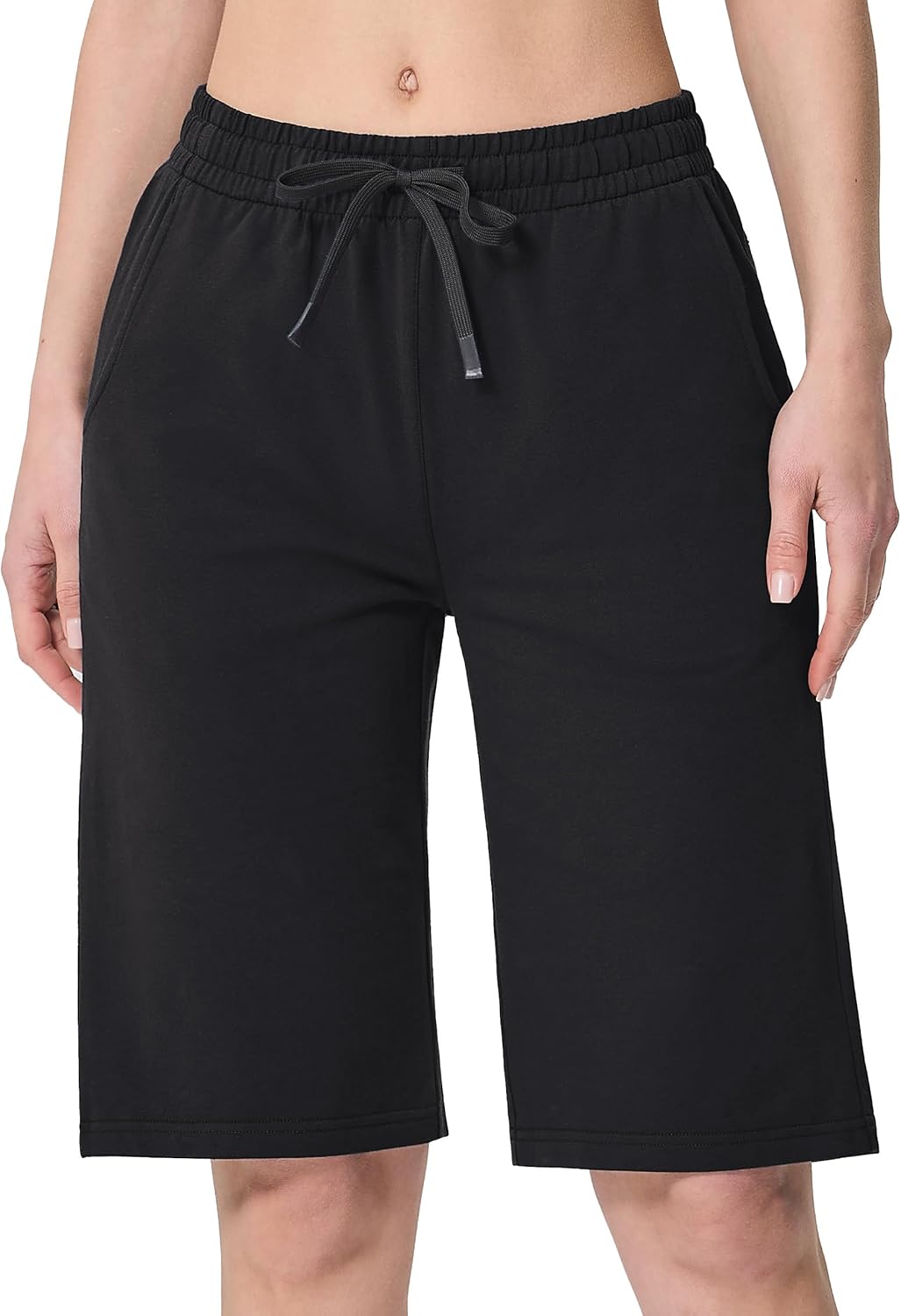 SPECIALMAGIC Bermuda Shorts for Women – Athletic Shorts for Women with Pockets, for Women Walking Athletic Workout