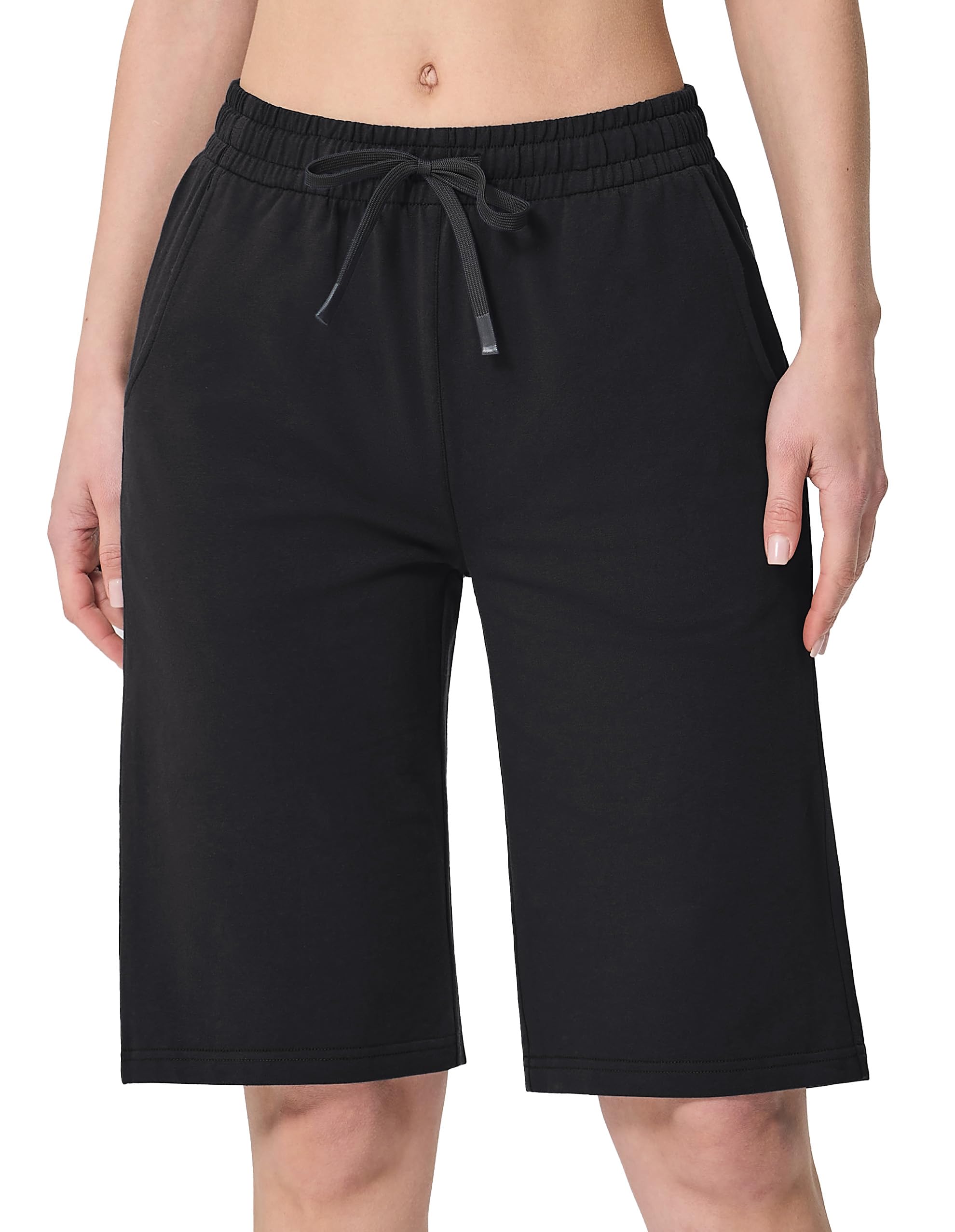 SPECIALMAGIC Bermuda Shorts for Women – Athletic Shorts for Women with Pockets, for Women Walking Athletic Workout