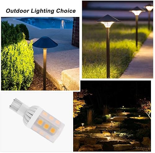 Miniatura 2 de Cheopha Bombillas LED T10 T5 con base de cuña de 12 V, 921, 3 W, reemplazo de lámpara halógena de 30 W para paisaje, exterior, camino, escalón,