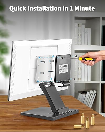 Vista 7 de Soporte de montaje WEARSON para Yaxa Alexa Echo Show 15 (1ª, 2ª generación), soporte basculante y giratorio hecho para Yaxa Echo Show 15