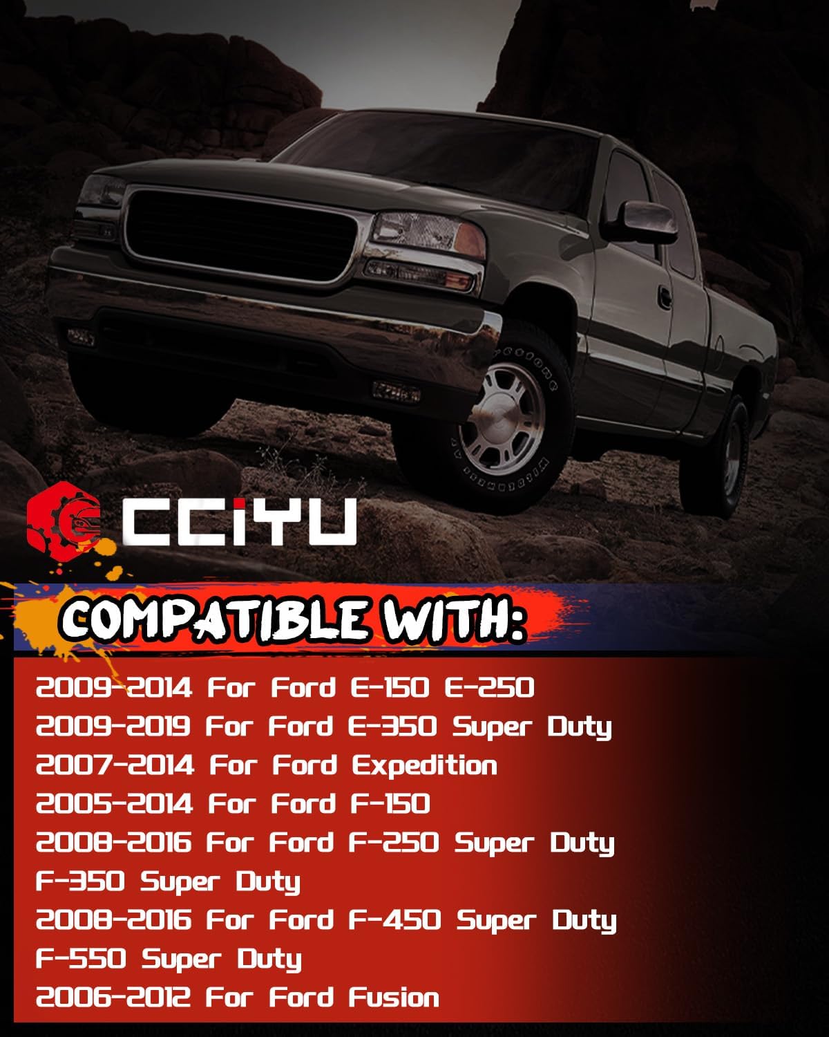 CCIYU Power Mirror Switch Front Driver Side Fit 2009-2014 for Ford E-150 E-250 2006-2012 for Ford Fusion 2006-2008 2010-2014 for Lincoln Mark LT 5L3Z17B676AAA 7L3Z17B676AA