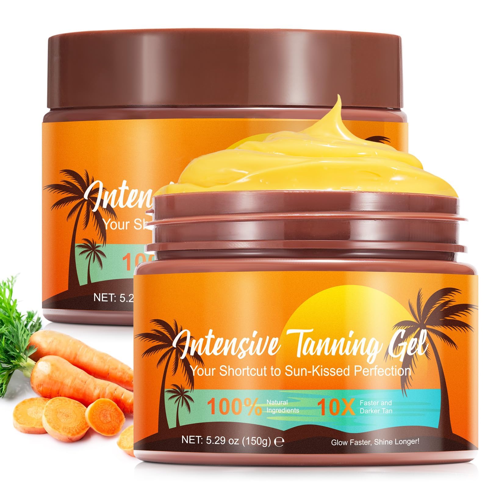 Sonnenbank Bräunungsbeschleuniger, Premium Bräunungsbeschleuniger-Creme für Sonnenbänke & Außensonne, Erzielen Sie eine natürliche Bräune der Haut