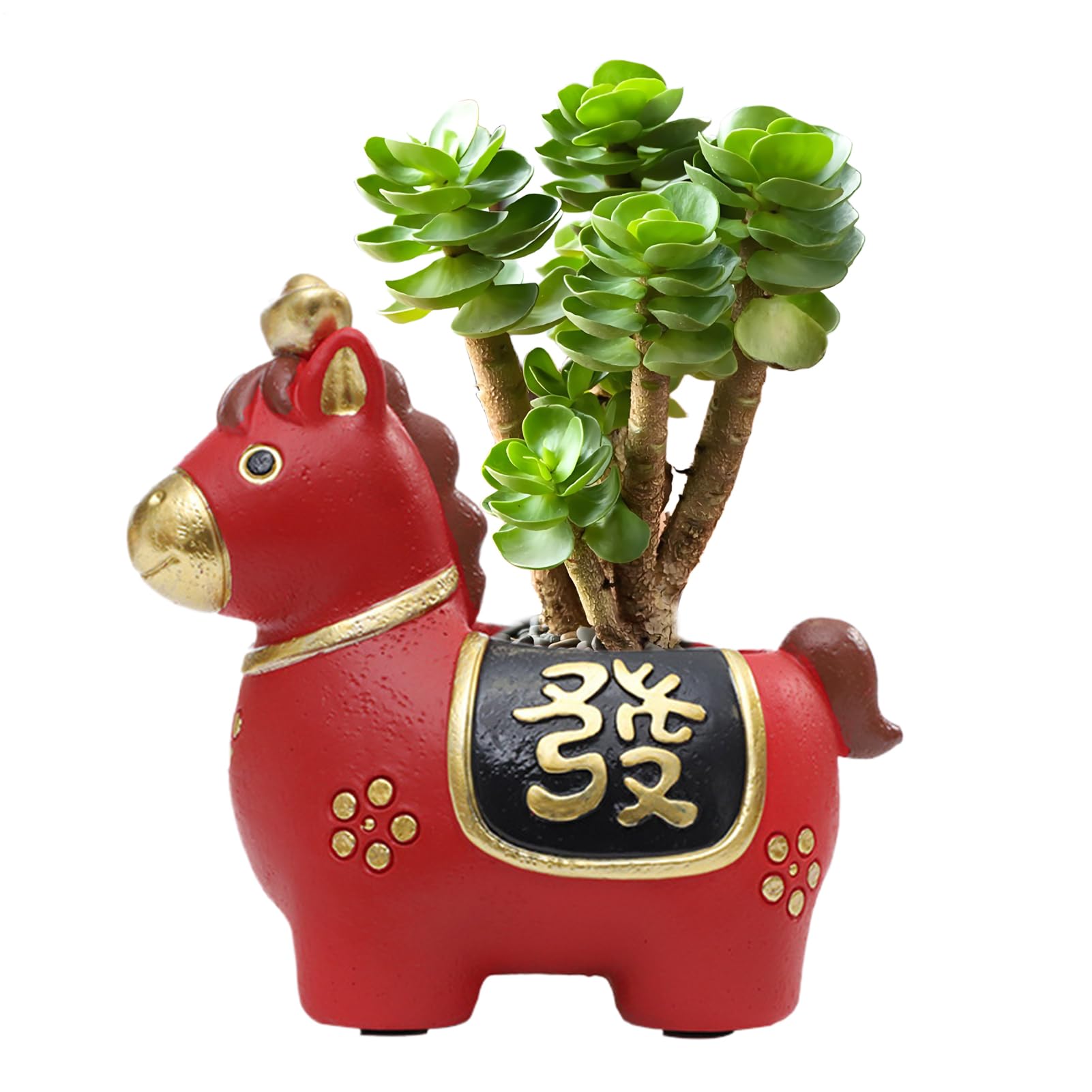 Plantador de caballos hecho a mano para decoración compacta de plantas en tu salón