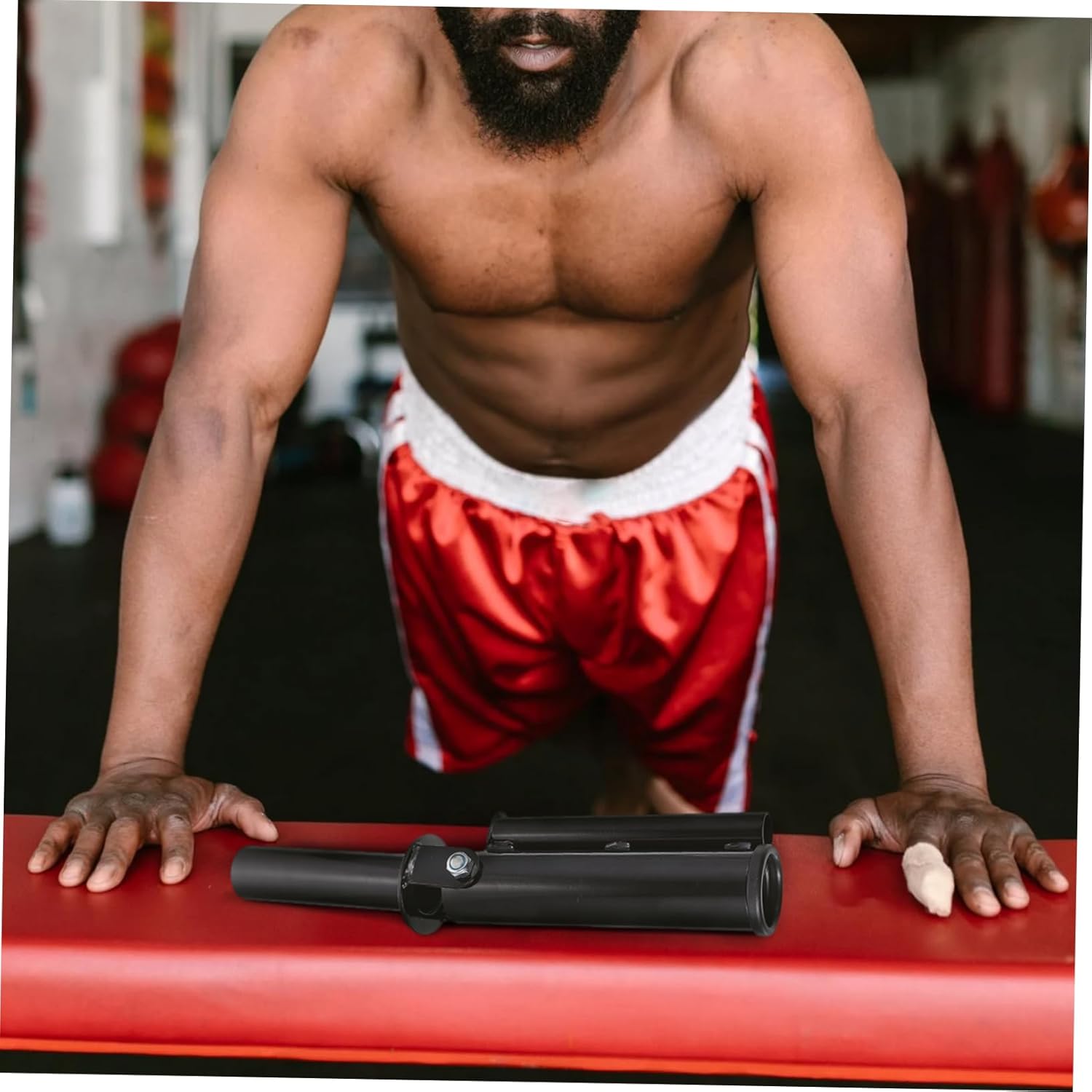 Toyvian Steel Barbell Sleeve Rack for Strength Training Compact Lightweight and Portable Design for Home and Gym Use Dual Barrel for Efficient Muscle Group Workouts