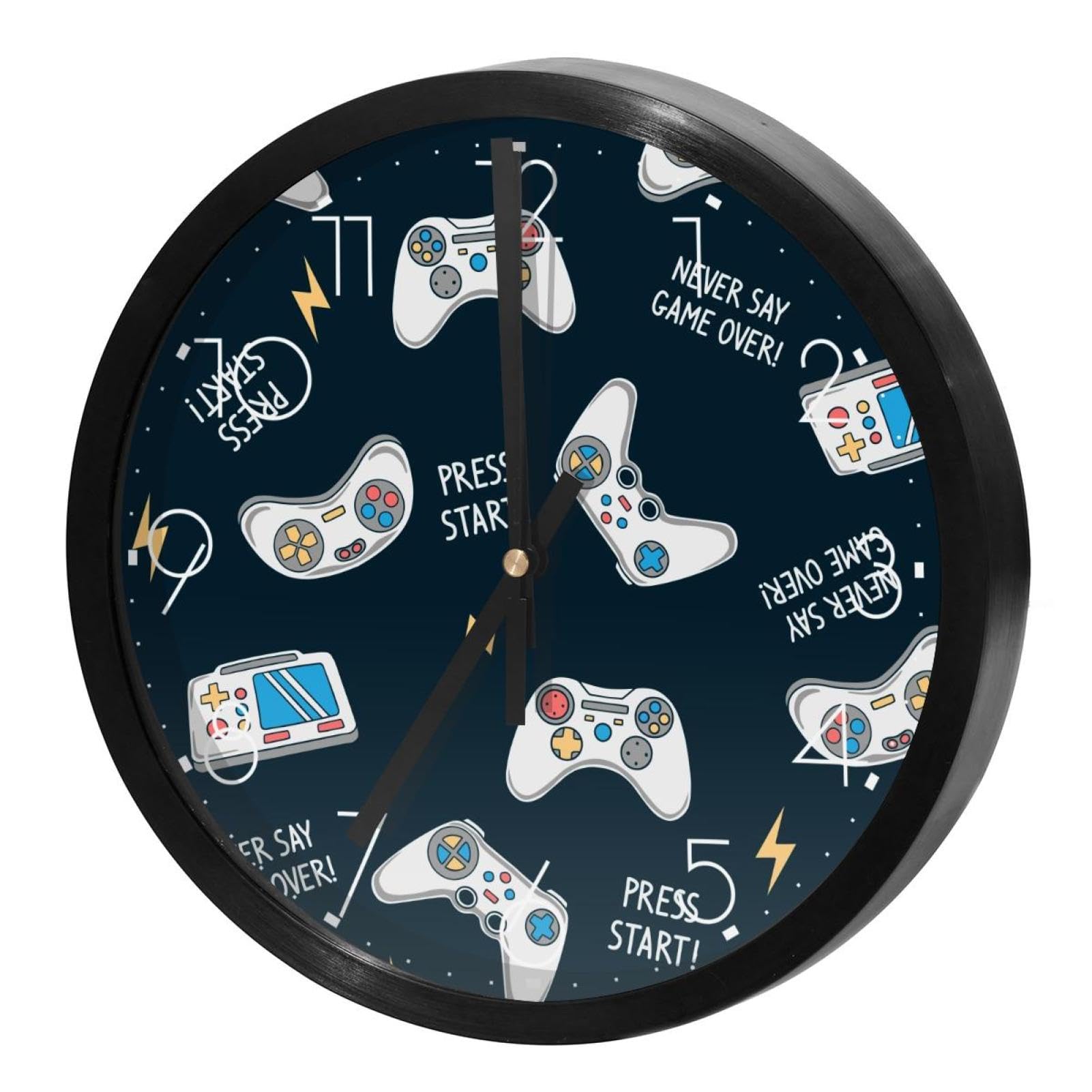 Horloge murale silencieuse à quartz sans bruit pour cuisine et salle de classe
