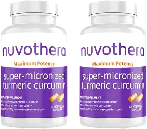 Curcumina de cúrcuma súper micronizada 120 cápsulas (500 mg), suministro para 2 meses