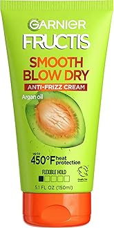 Garnier Fructis Style Smooth Blow Dry Anti-Frizz Cream, 5.1 fl. oz.