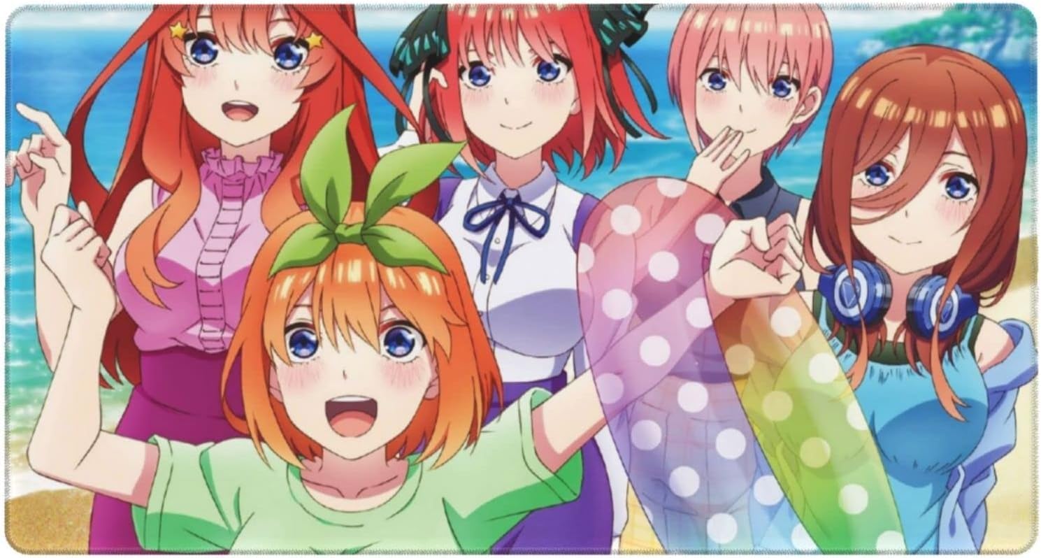 Amazon.co.jp：五等分の花嫁 マウスパッド パソコン 周辺機器 長方形 