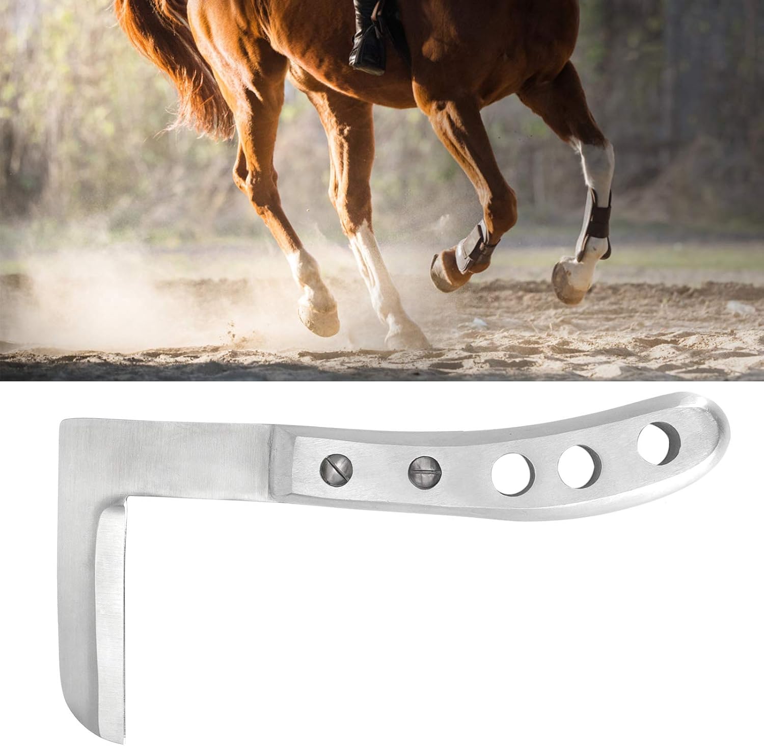 Yosoo L Shape Hoof Knife Trimming Tool, Portable Left Right Handed Trimming Knife, Straight Blade Left Right Handed Trimming Knife for Cattle Horse Donkey(02)