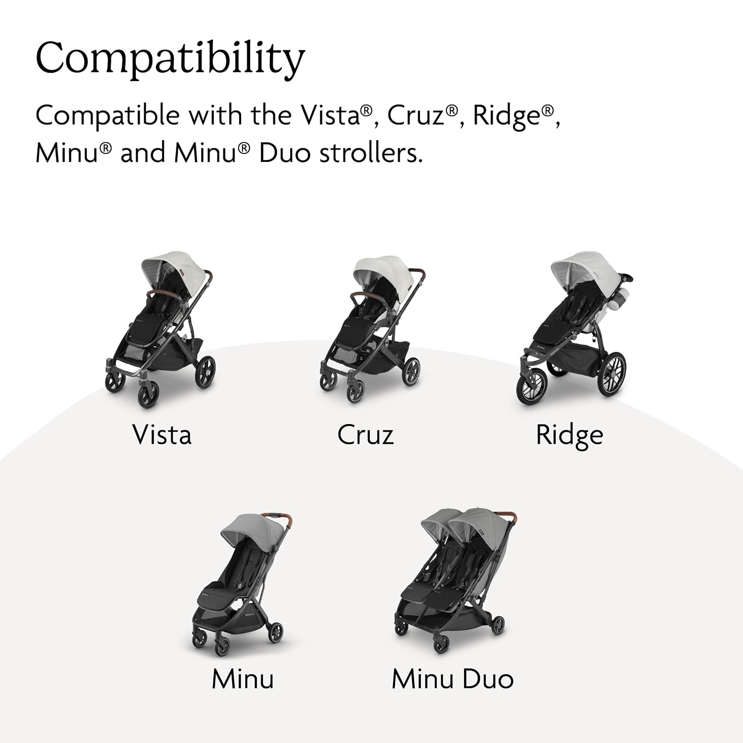 UPPAbaby Stroller Seat Liner - Water-Resistant & Machine Washable - Black