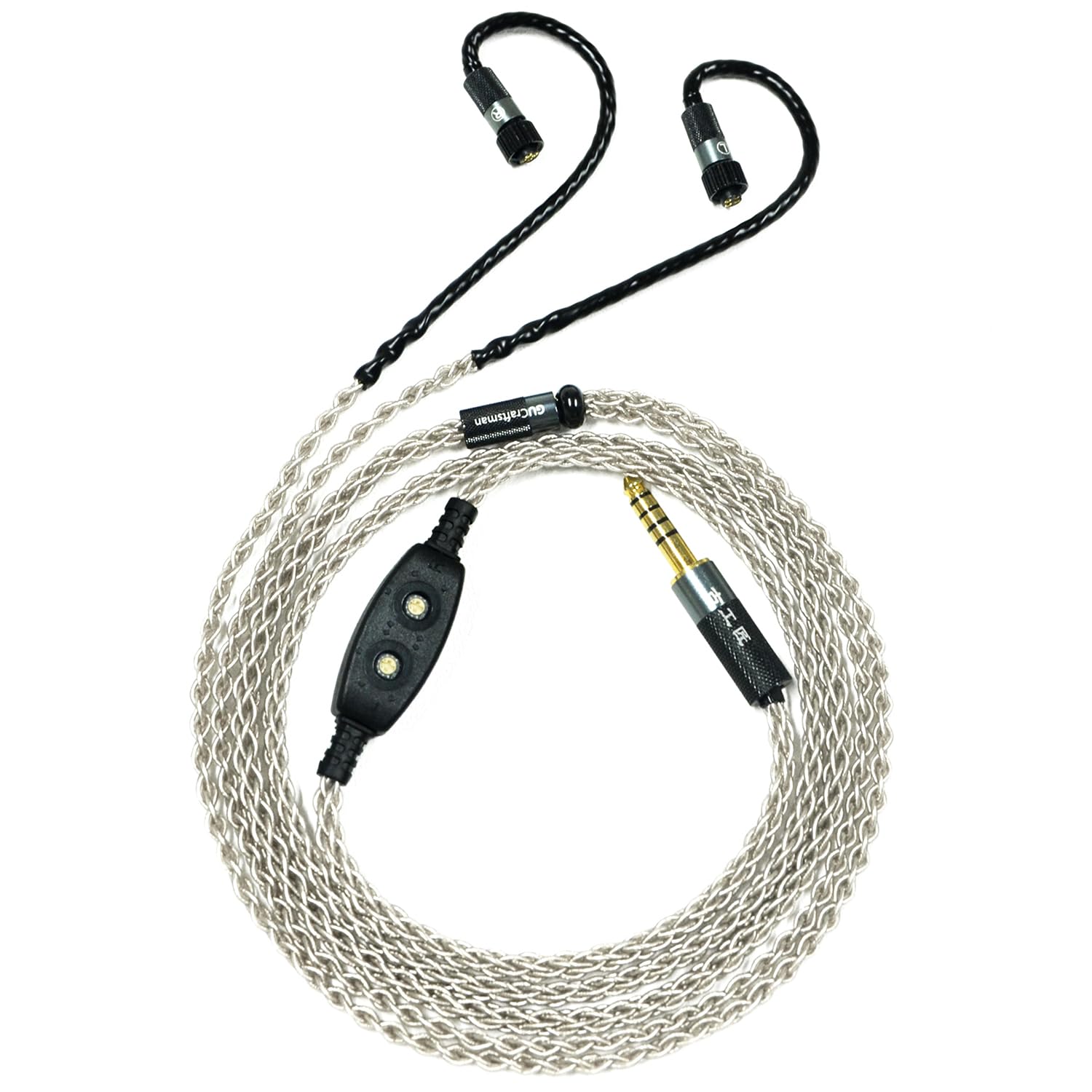 GUCraftsman IEM-Upgrade-Kabel aus 6N Einkristall-Silber für Astell&Kern LAYLA II, ROXANNE II, ANGIE 2, ROSIE, LAYLA, ANGIE, AKRO3 (2,5 mm Stecker)