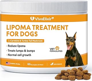 Lipoma Treatment for Dogs – L-Carnitine Helps Maintain Fat Metabolism, Energy, and Vitality; Turkey Tail, Reishi, Curcumin, and Coenzyme Q10 Help Promote Cellular, Immune, and Overall Health