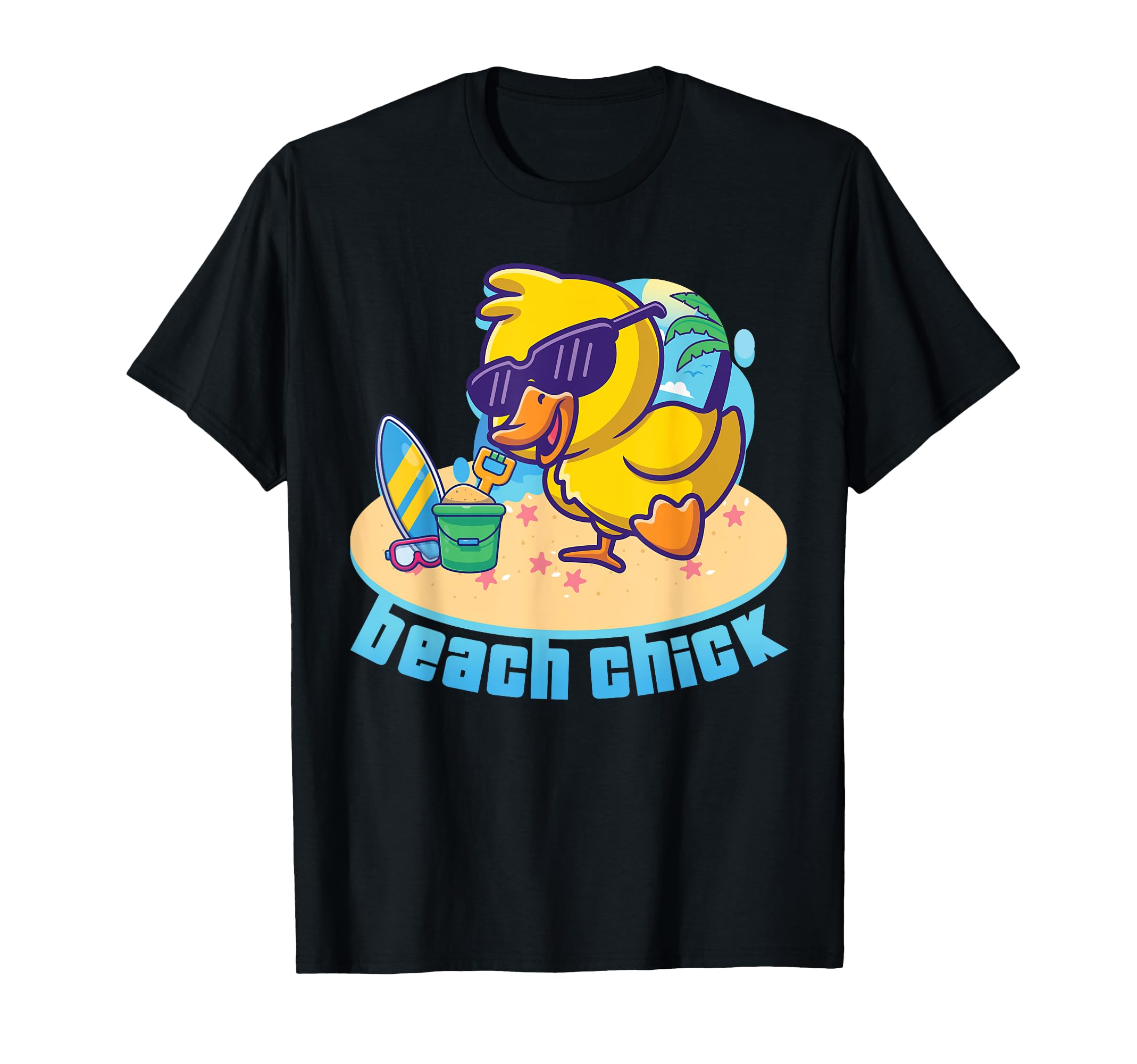 Beach Chick Club Girls Vacation Family Cute Fun Young Women T-Shirt