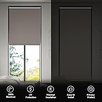 Vista 3 de Boolegon Persianas enrollables opacas para ventana, persianas enrollables personalizadas con protección UV, aislamiento térmico, persianas