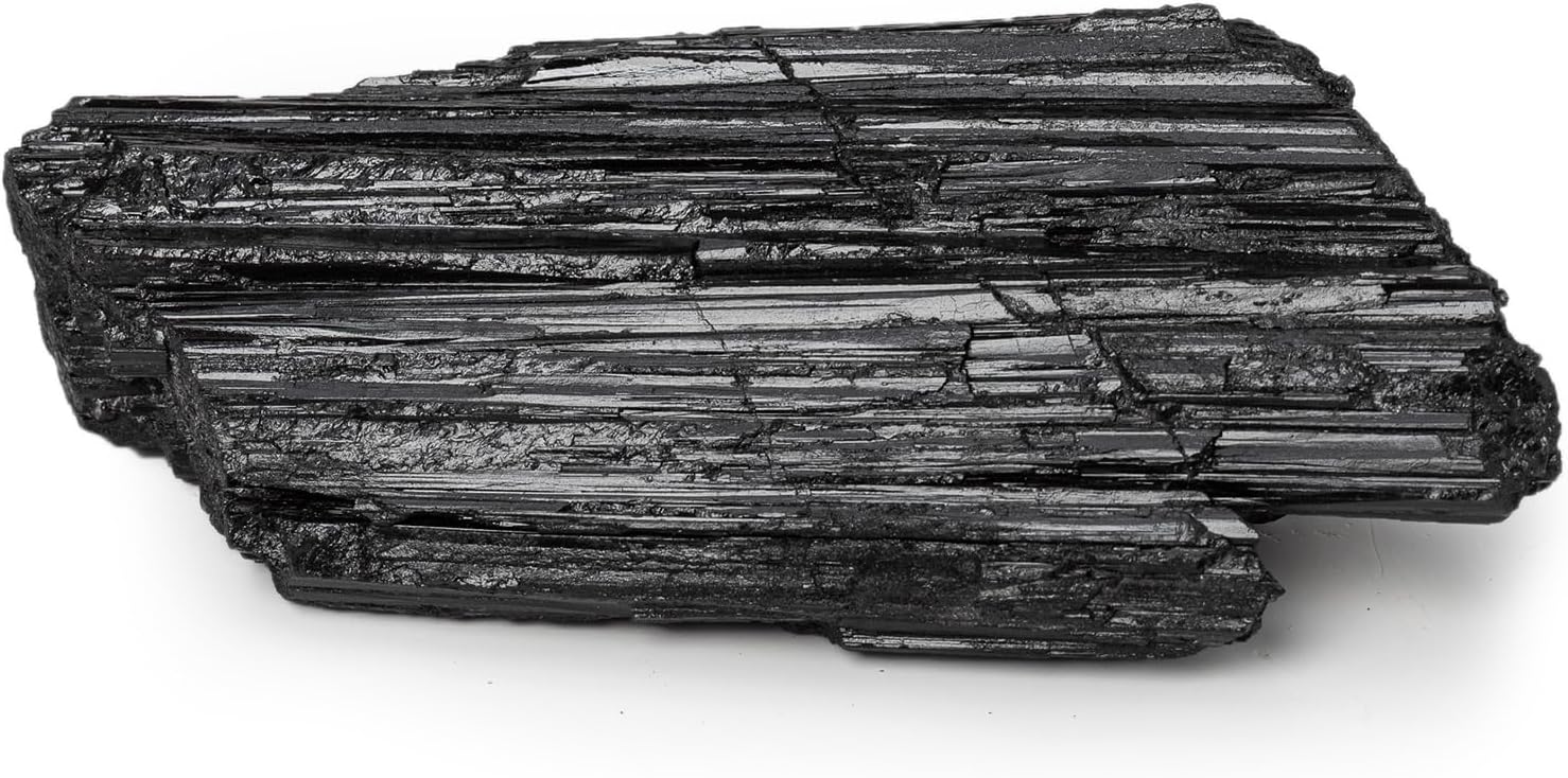 Large Raw Black Tourmaline Crystal Natural Rough Stone Healing Crystals for Meditation Reiki Energy Decoration 1.5-2lbs