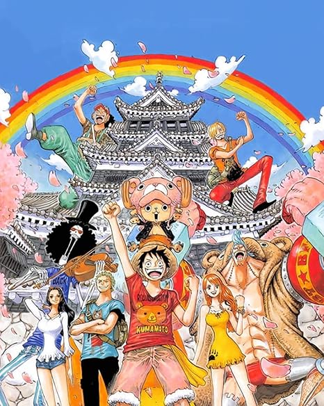 Peintures Anime One Piece Image Enfants Adultes Coloriage Par Numeros Debutant Bricolage Peinture A L Huile Avec Des Kits Acrylique 40 50 Cm B Avec Cadre Amazon Fr Jeux Et Jouets