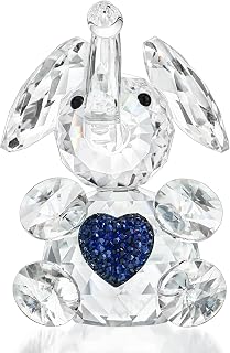 H&D HYALINE & DORA Handmade Crystal Elephant Figurine Glass Elephant Animal Figurines Collectible Gifts for Animal Lover