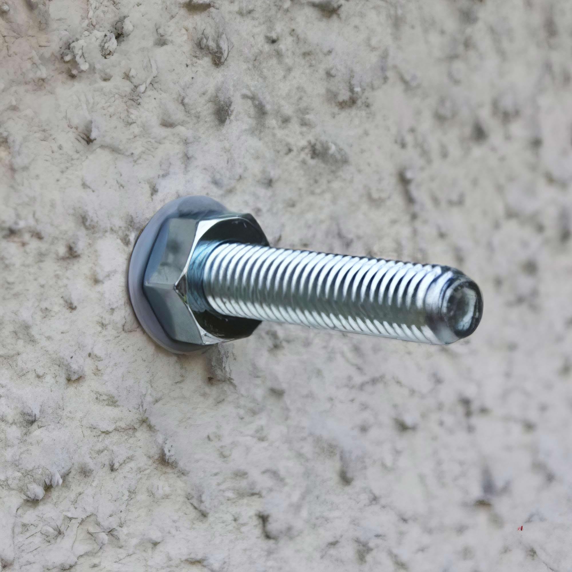 10 Tiges filetées pour scellement à la résine M12 x 160 mm avec écrou et rondelle - Zingué