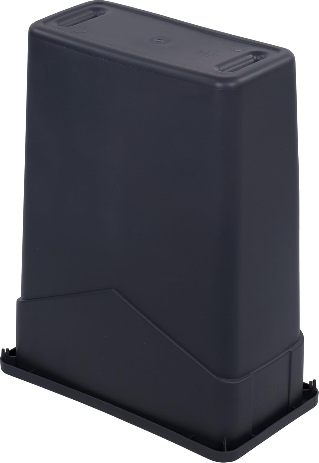 Gray 15 Gallon Rectangular Plastic Commercial Trash Can