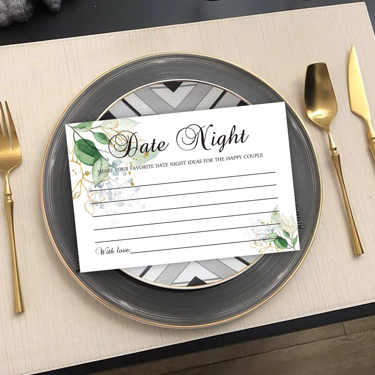 Date Night Ideas Cards, Perfect for The Bride and Groom, Husband, Wife, Boyfriend, Girlfriend, Anniversary, Bridal Shower Game 50 Advice Cards (4" x 6")