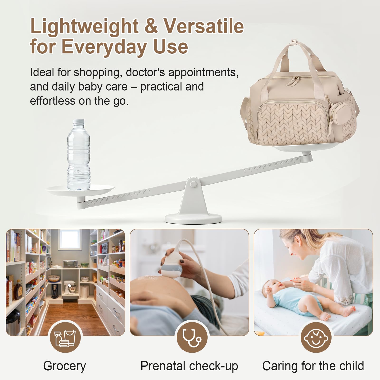Cozary Borsa Fasciatoio Neonato 16 Tasche Scomparti Termici per Biberon Multifunzionale Tracolla Viaggio