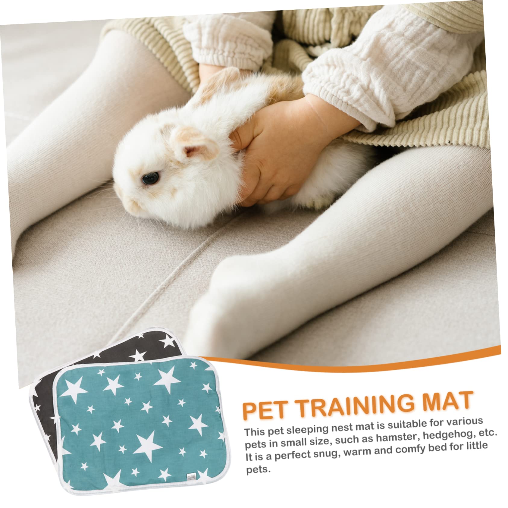minkissy 6 Pcs pet pee mat dog potty training pads Small Animals Cage Pad Chinchilla Cage Liner rabbit pee pad washable pee pads Pet Cage Liner bedding baby guinea pig Surface cotton