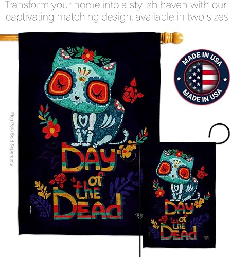 Miniatura 4 de Dia De Los Muertos Decoraciones Otoño Día de Muertos Decoración Habitación Hogar Mexico Mexicanos Ourdoor Interior Halloween Bandera Tapiz Césped