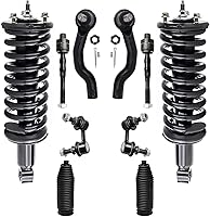 Vista 259 de Detroit Axle - Kit de puntales delanteros para Ford 2000-2004 Focus 2 puntales con muelle helicoidal 2 brazos de control inferiores con rótulas 2001