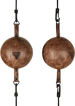 FISTRAGE Double End Ball Training Dodge MMA Boxing Floor to Ceiling Punch Speed Ball Bag Kit with Rope, Bean Ball, for Kicking Workout and Fitness
