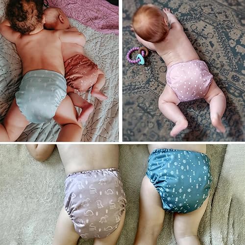 Miniatura 3 de Mama Koala 3.0 Pañales de tela para bebé con 6 inserciones, con 6 inserciones de algodón de cáñamo Bboo de 6 capas