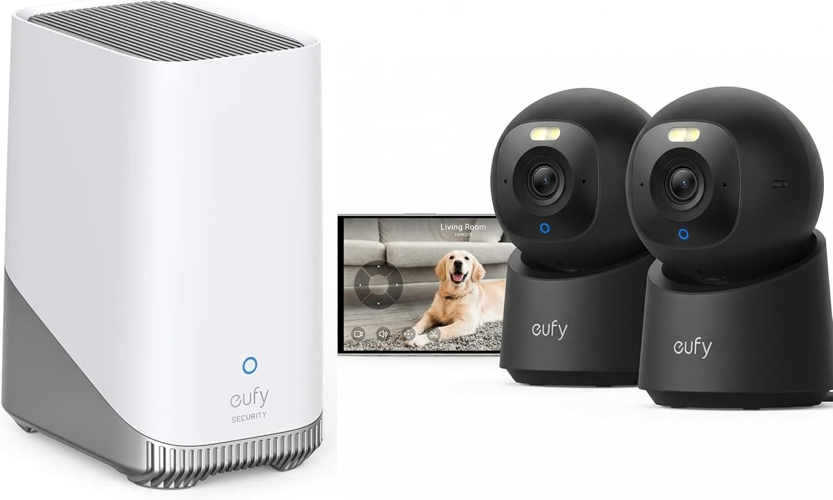 eufy Indoor Cam E30 *2 Black & HomeBase S380 (Bundle)