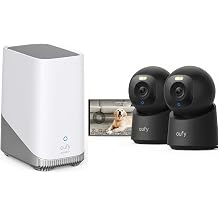 eufy Indoor Cam E30 *2 Black & HomeBase S380 Bundle