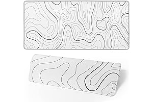 White and Black Mouse Pad: A Terrain of Precision for Gaming and Office