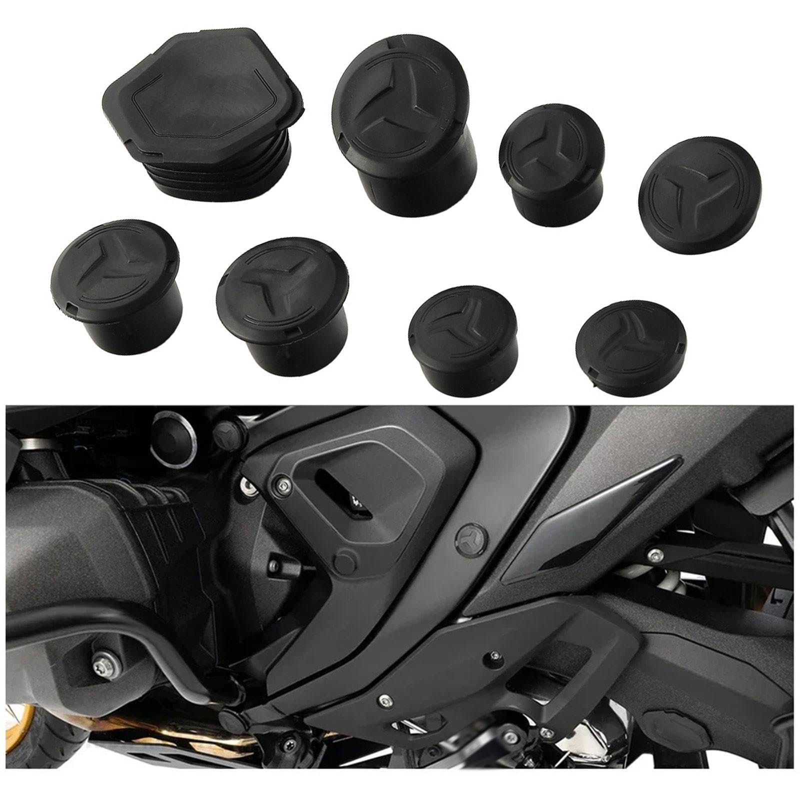 Oshhni Cache-Trous pour Cadre de, Ensemble d'embouts décoratifs pour Cadre, pièces de Rechange Professionnelles Robustes pour R1300GS