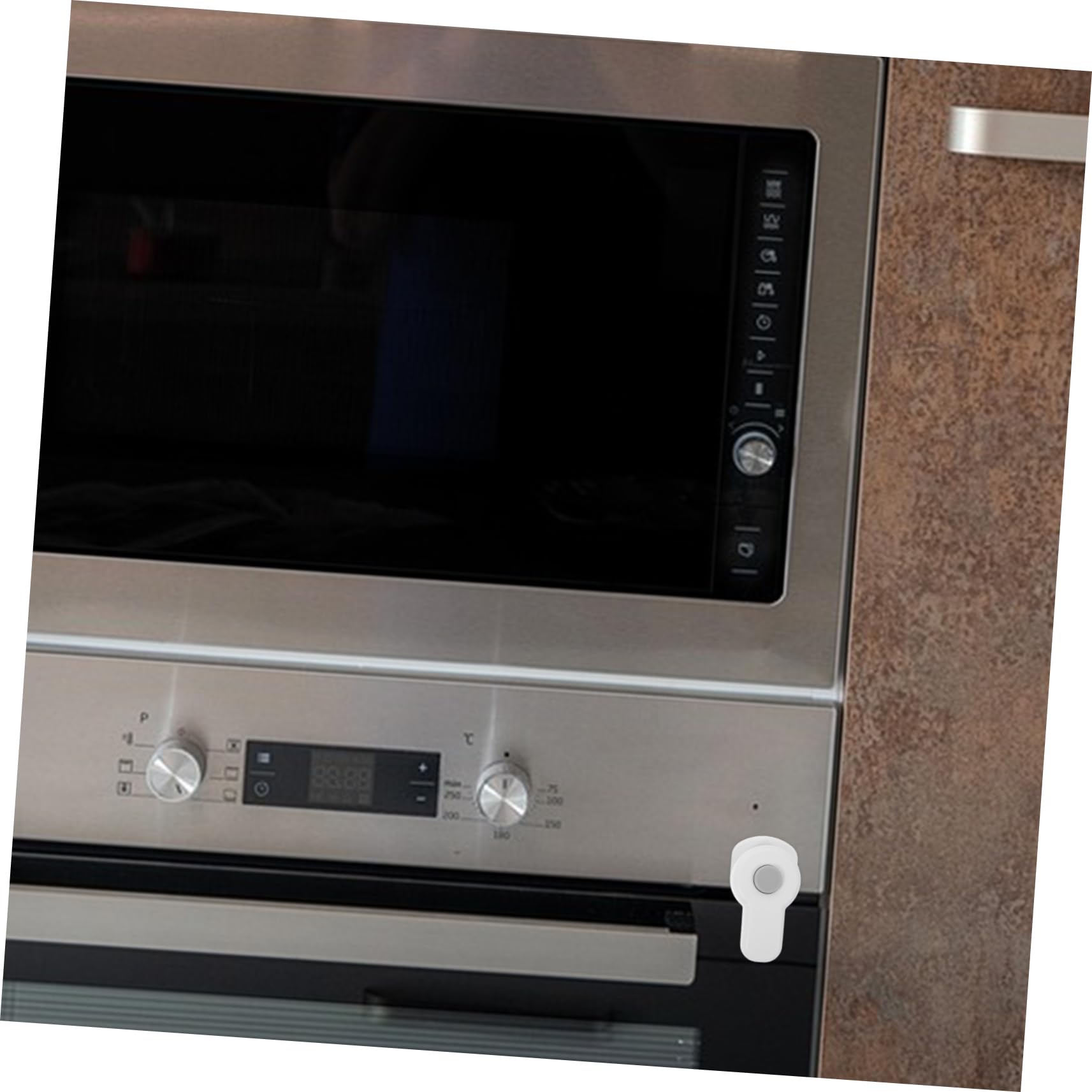 BESTonZON 12 Pz Blocco di sicurezza per bambini del forno Chiusura mobile sicurezza serratura della porta del serrature per frigoriferi a prova di blocco bambini plastica