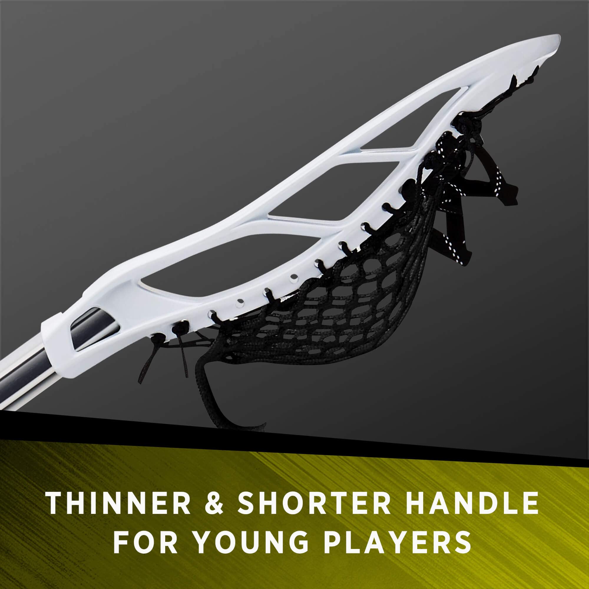 STX Lacrosse Stallion 50 Youth Lacrosse Complete Stick PlatinumWhite 39 product thumbnail 6