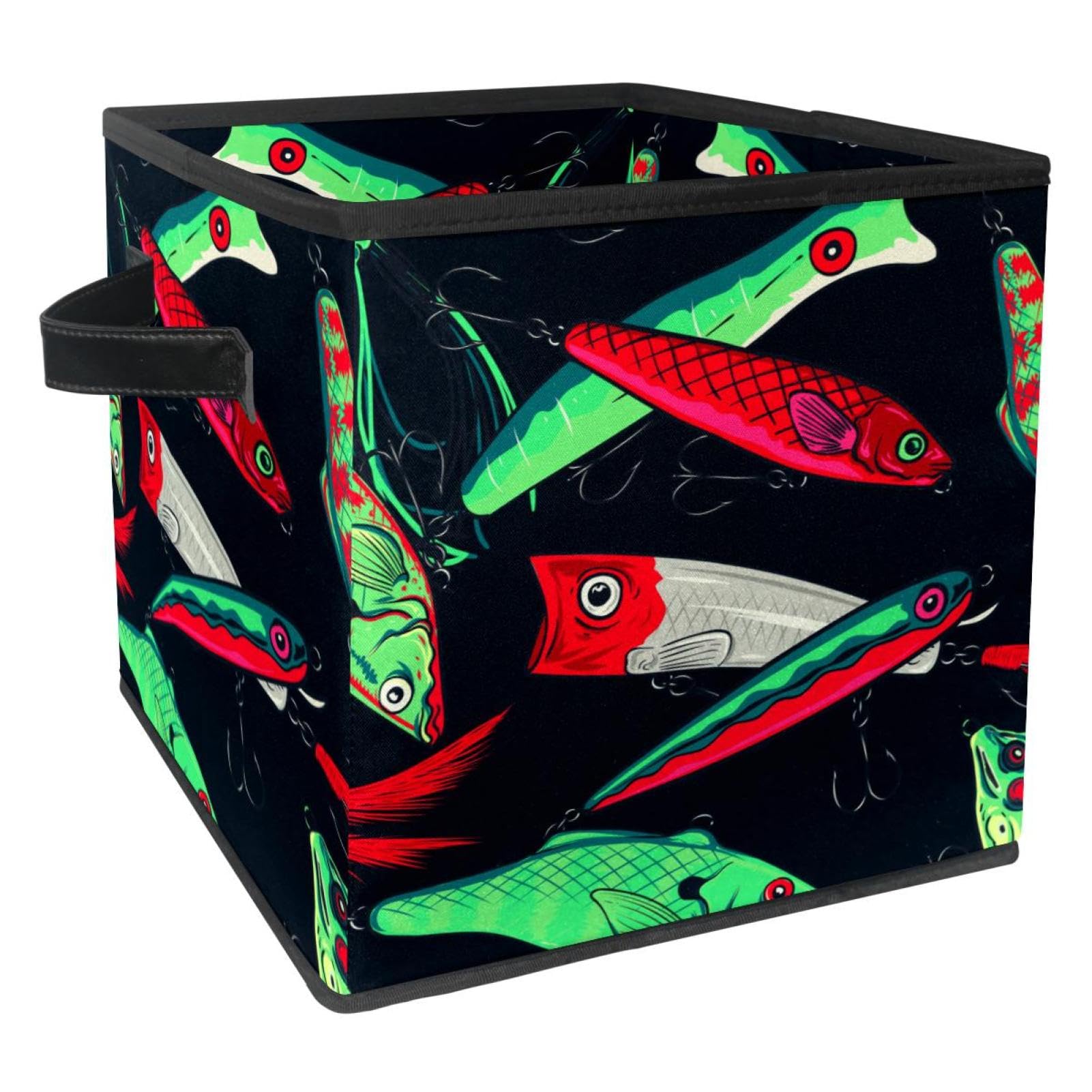 Boîte de rangement pliable en tissu cube organiseur de maison 30cm